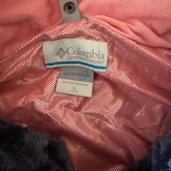 Columbia Pink Arctic Trip Interchangeable Outgrown Hooded Winter Girls Jacket - Picture 10 of 11